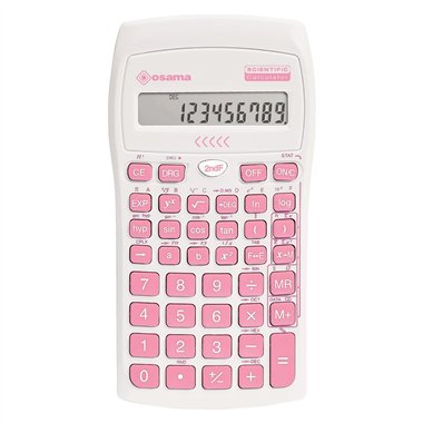 Calcolatrice Osama Scientifica OS 84019079 Bianco\Rosa