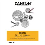 Blocchi Canson Graduate Bristol A3 20F 180 gr.