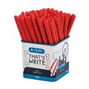 Pennarelli Tratto Pen  Barattolo 50 pz. Rosso (Fine Stock)