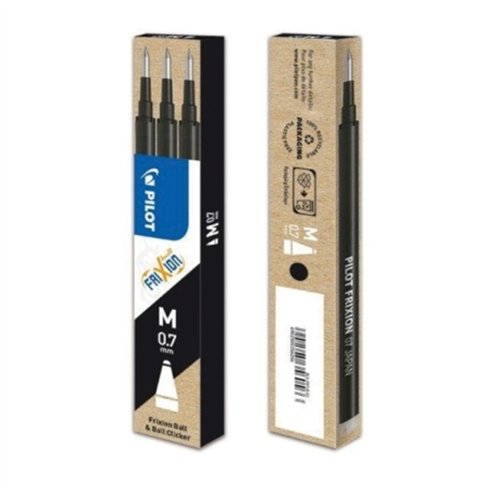 Refills Pilot Frixion Ball 0,7 Nero 3 pz.