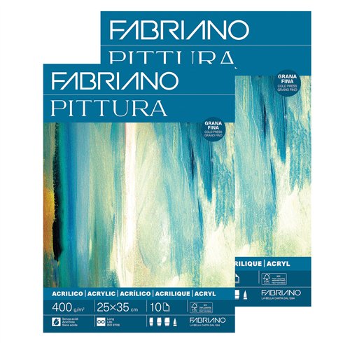 Blocchi Fabriano Acrilico Collato 25x35 10 ff 400 gr. 40002535 / 19100835