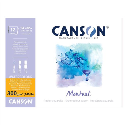 Blocchi Canson Montval 12 ff 300 gr. 24x32