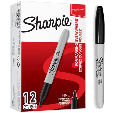 Marker Sharpie Fine Nero 12 pz.