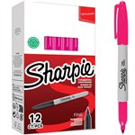 Marker Sharpie Fine Rosa 12 pz. (Fine Stock)