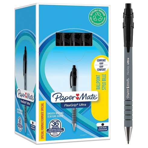 Penne Paper Mate Flexgrip Ultra Nero 12 pz.