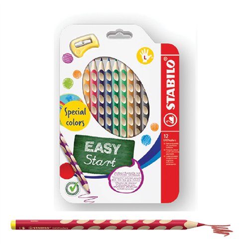 Pastelli Stabilo Easy Colors 331 a 12  per Mancini