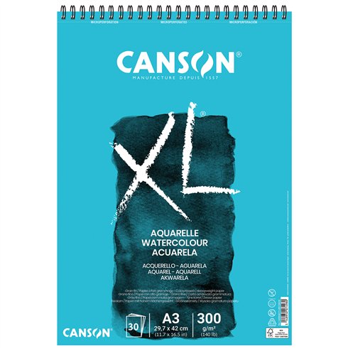 Blocchi Canson XL Acquarel A3 30 ff. 300 gr.