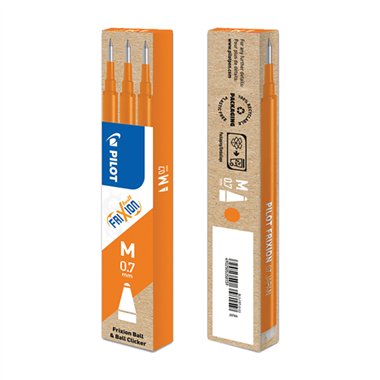 Refills Pilot Frixion Ball 0,7 Arancio 3 pz.