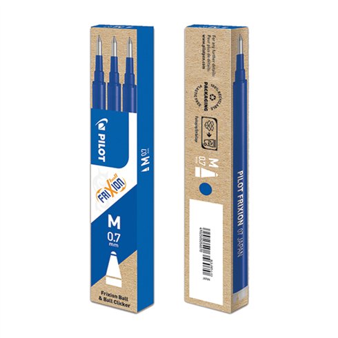 Refills Pilot Frixion Ball 0,7 Blu 3 pz.