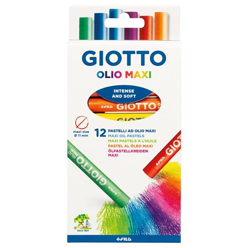 Pastelli ad olio Maxi Giotto a 12
