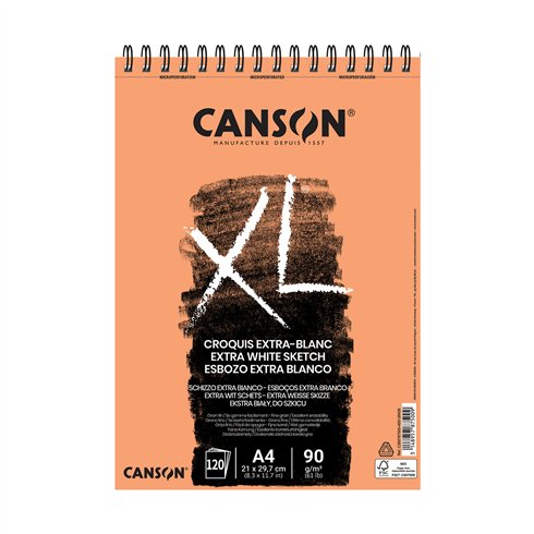 Blocchi Canson XL Extra Blanc A4  120 ff 90 gr.