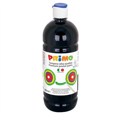 Colori a Tempera Primo 1000 ml. Nero