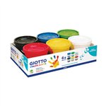 Colori a dita Giotto 200 gr. 6 colori