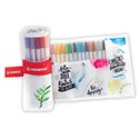 Pennarelli Stabilo Pen 68  Brush  Rollerset IT568/18-41 a 18 colori