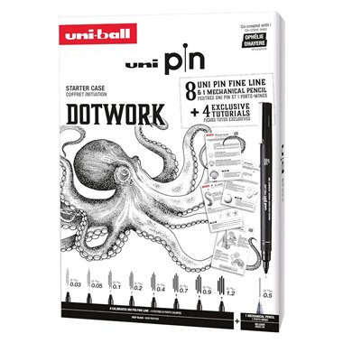 Pennarelli Pigment Uni Pin Starter Kit Dotwork