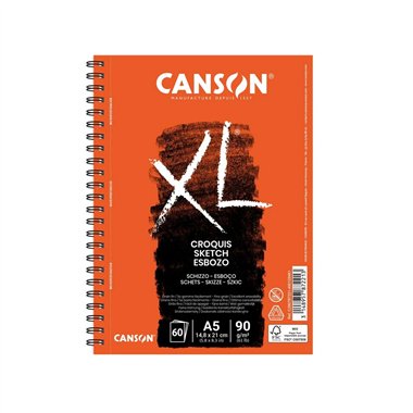 Blocchi Canson XL Croquis A5  60 ff 90 gr. lato lungo