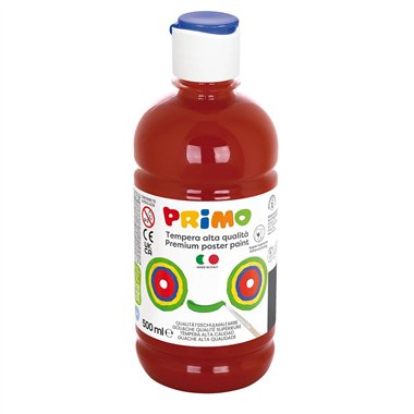 Colori a Tempera Primo  500 ml. Siena Bruciata