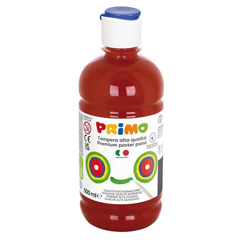Colori a Tempera Primo  500 ml. Siena Bruciata