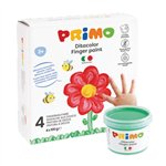 Colori a dita Primo 100 gr. 4 colori