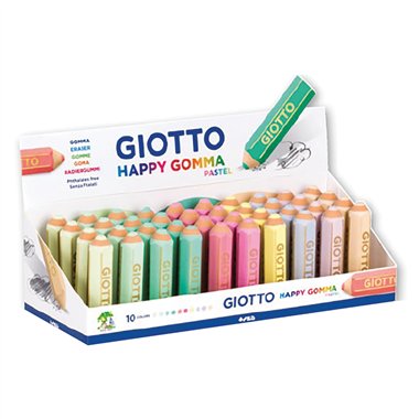 Gomme Giotto Happy Pastel Expo 40 pz.