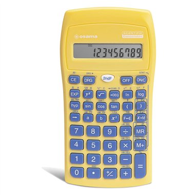 Calcolatrice Osama Scientifica OS 134BC Giallo