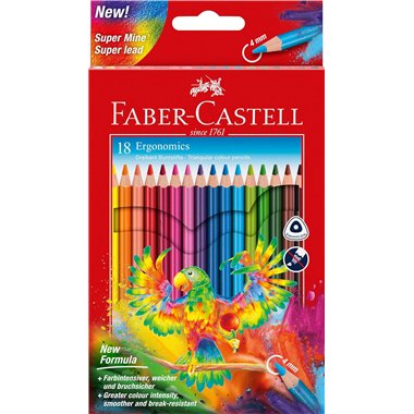 Pastelli Faber 4.0 Triangolari Ergonomici 18 pz. 116514