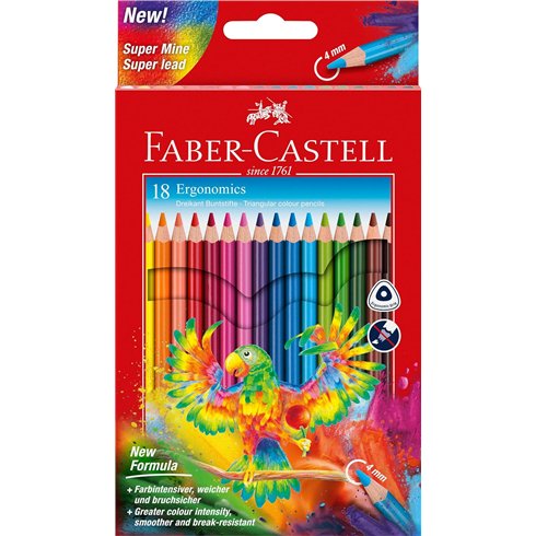 Pastelli Faber 4.0 Triangolari Ergonomici 18 pz. 116514
