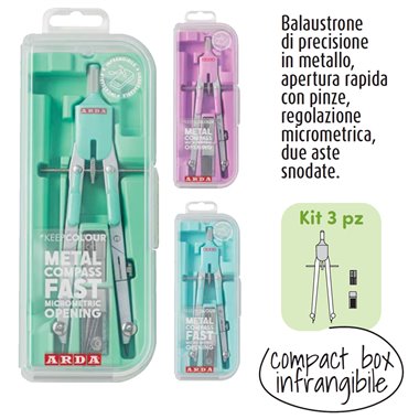 Balaustroni Arda Pastel 3 pz. snodato  CO10PAS