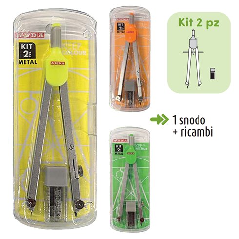 Compasso Arda Fluo 2 pz. CO8FLU