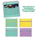 Buste con Bottone bordata Arda Keep Color Pastel A4