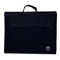 Cartella con maniglia in nylon Nera Arda 37x29 0224N
