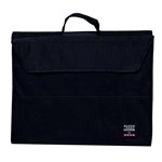 Cartella con maniglia in nylon Nera Arda 37x29 0224N