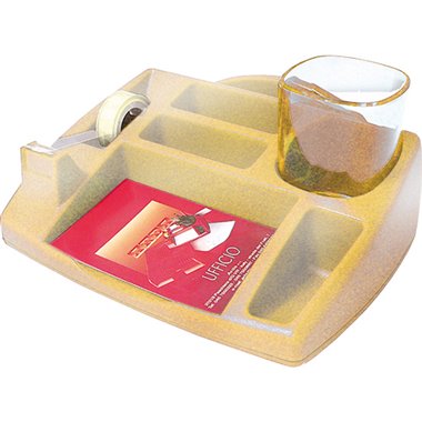 Desk Organizer 4121 Arda Trasparente Arancio ( Fine Stock)