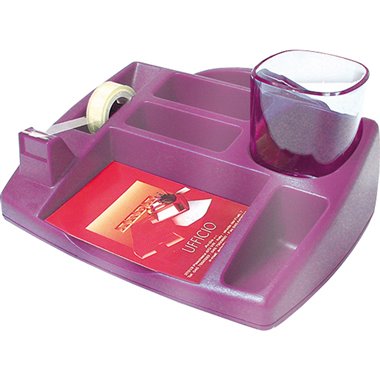Desk Organizer 4121 Arda Trasparente Viola ( Fine Stock)