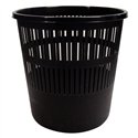 Cestino Gettacarte Arda forato 12 Lt. Nero