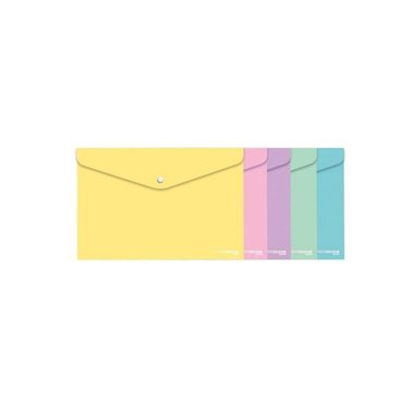 Buste con Bottone Arda Keep Color Pastel A4 5 pz.