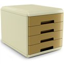 Arda Mydesk Vintage Cassettiera Caramel Ocra