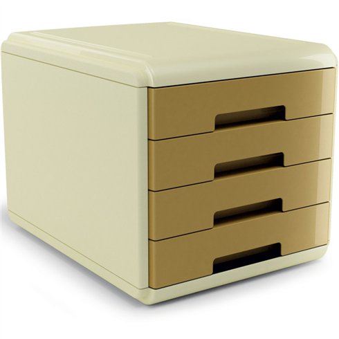 Arda Mydesk Vintage Cassettiera Caramel Ocra