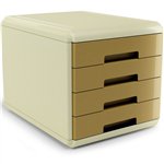 Arda Mydesk Vintage Cassettiera Caramel Ocra