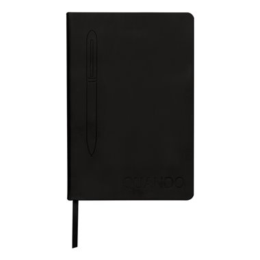 Notebook Quando con penna Nero 15 x 21 righe