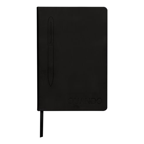 Notebook Quando con penna Nero 15 x 21 righe