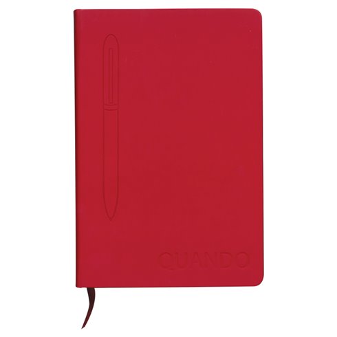 Notebook Quando con penna Rosso 15 x 21 righe