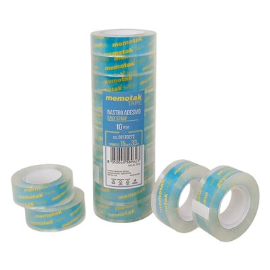Nastro Adesivo Memotak Tape 15x33 10 pz. Easy Strap