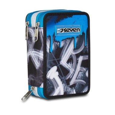 Seven 25/D Astuccio 3 Zip Quick Graffiti Boy