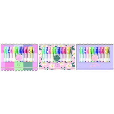 Seven 25 Tri-Coas Box Sketchbook con 25 Penne Gel 12 pz.