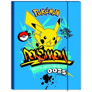 Seven 25 Pokemon Cartella con elastico