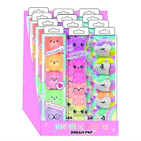 Seven 25 Tri-Coas Kit Con Display Stackable Highlighters 12 pz.