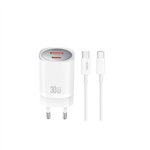 TF Caricatore XO a muro CE21 30W + cavo USB-C USB-C