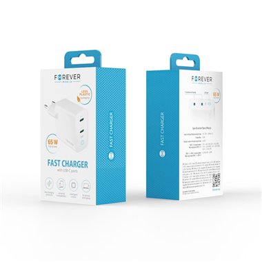 TF Caricatore Forever a muro TC-06 65W 2 porte USB-C