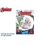 Album da Colorare 21x29 Avengers + 160 Stickers